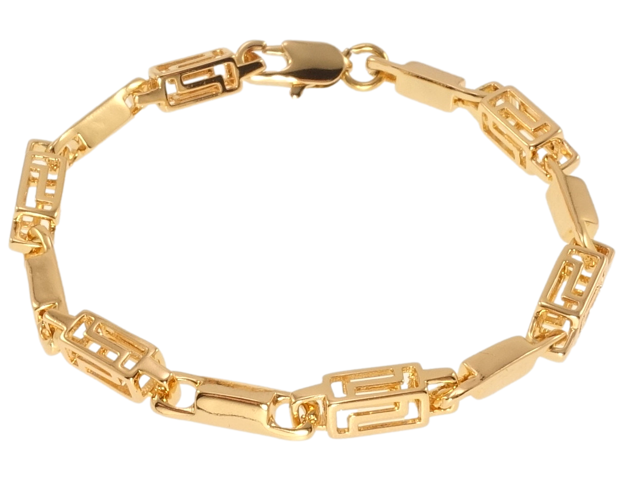 Браслет Xuping Позолота 18K "Прямоугольные звенья с меандровым узором" длина 19см х 4-5мм
Браслет Xuping Позолота 18K "Прямоугольные звенья с меандровым узором" длина 19см х 4-5мм