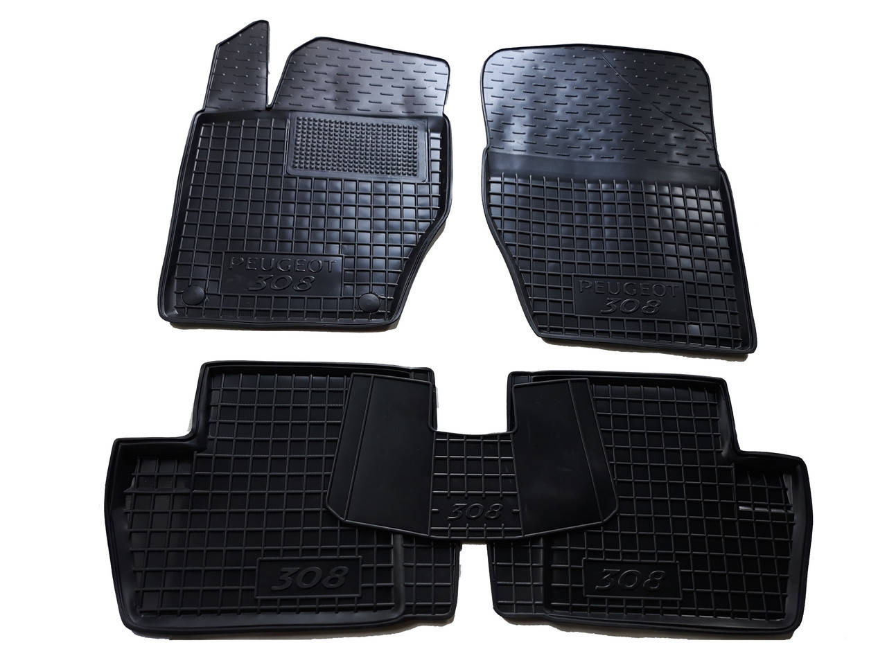 Автомобильные коврики в салон Peugeot 308 (Пежо 308) с 2007-2014, Черный 
Автомобильные коврики в салон Peugeot 308 (Пежо 308) с 2007-2014, Черный