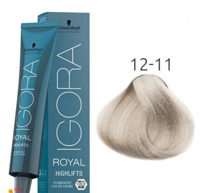 Краска для волос Schwarzkopf Igora Royal Highlift 60 мл 12-11 Специальный блондин сандрэ экстра
Краска для волос Schwarzkopf Igora Royal Highlift 60 мл 12-11 Специальный блондин сандрэ экстра