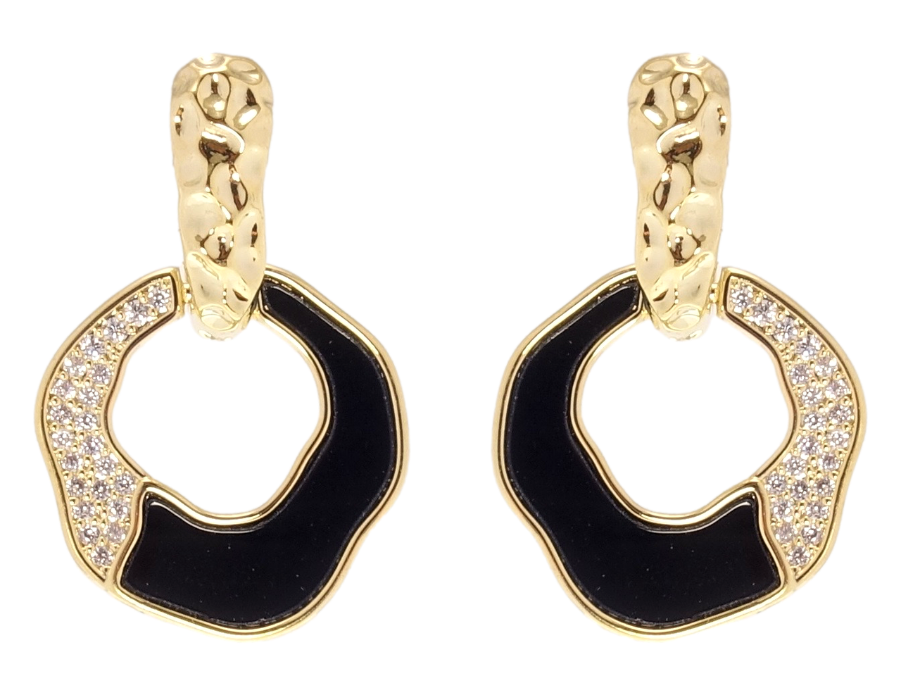 Серьги Xuping QQMM Позолота 14K гвоздики (пусеты) "Колечки с черными вставками и цирконием"
Серьги Xuping QQMM Позолота 14K гвоздики (пусеты) "Колечки с черными вставками и цирконием"