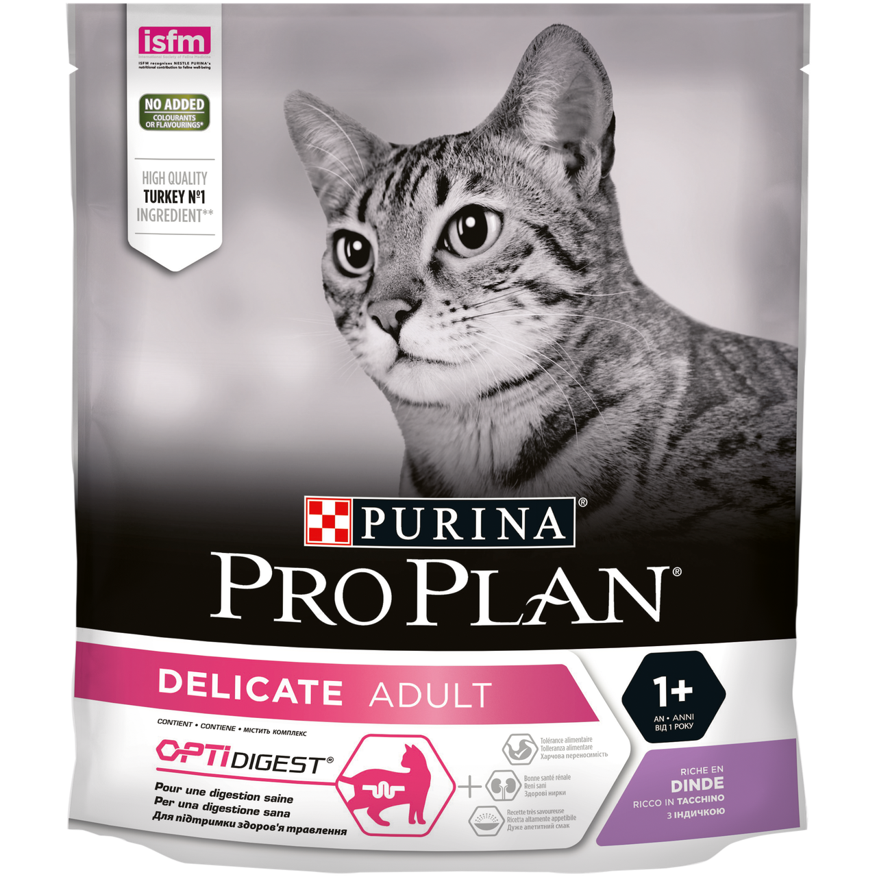 ProPlan DELICATE (Про План Деікат) З індичкою для дорослих котів з чутливим травленням 400г
ProPlan DELICATE (Про План Деікат) З індичкою для дорослих котів з чутливим травленням 400г