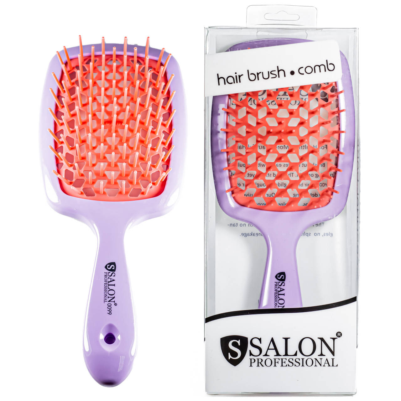 Расчёска для волос Salon Professional массажная продувная большая 0099 Фиолетовая с коралловым
Расчёска для волос Salon Professional массажная продувная большая 0099 Фиолетовая с коралловым
