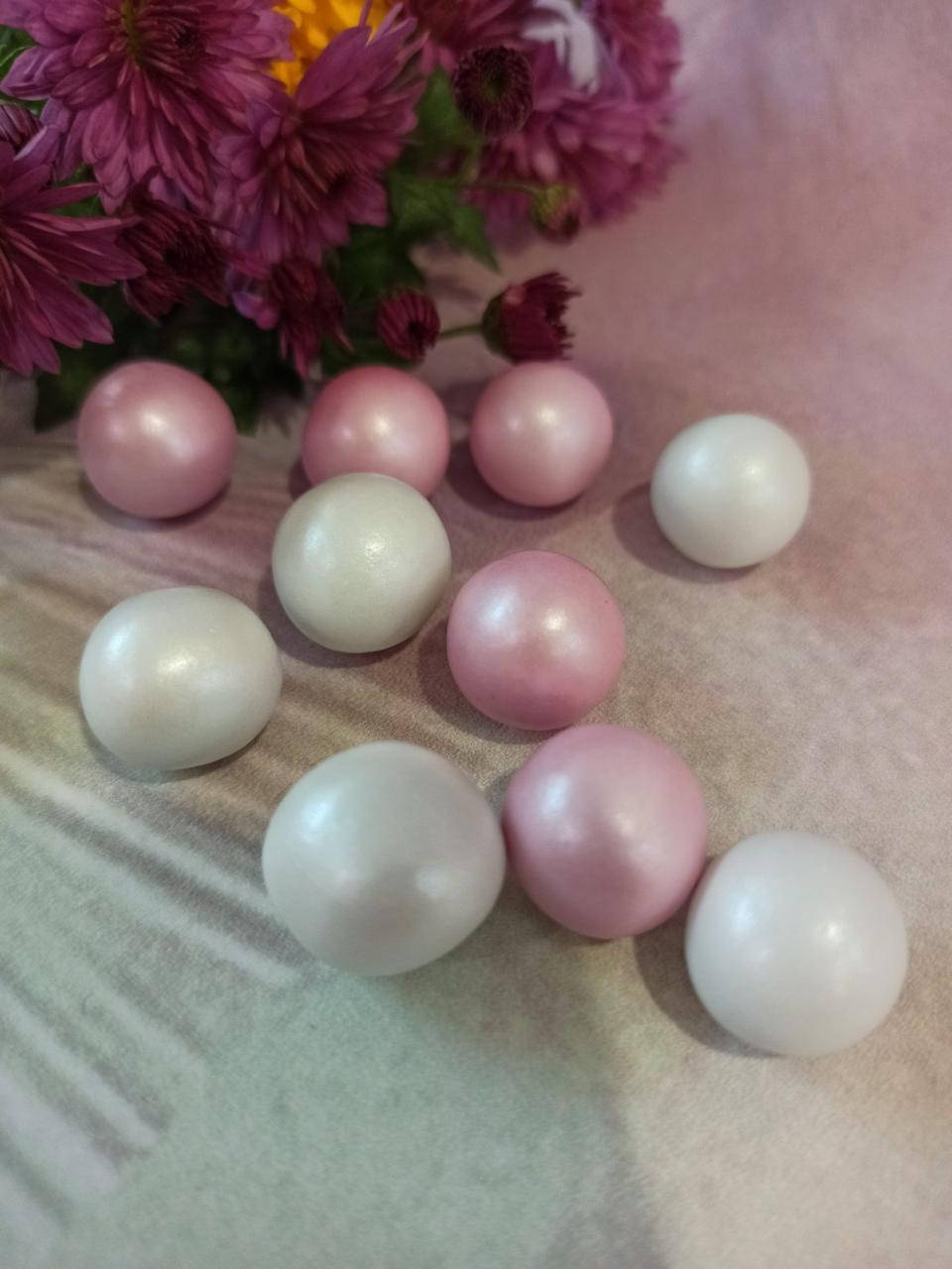 Рисовые шарики в шоколаде, бело- розовые перламутровые
Рисовые шарики в шоколаде, бело- розовые перламутровые