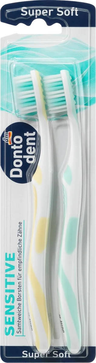 Dontodent Zahnbürste sensitive super soft Зубная щетка для чувствительных зубов "Супер Мягкая" 2 шт.
Dontodent Zahnbürste sensitive super soft Зубная щетка для чувствительных зубов "Супер Мягкая" 2 шт.