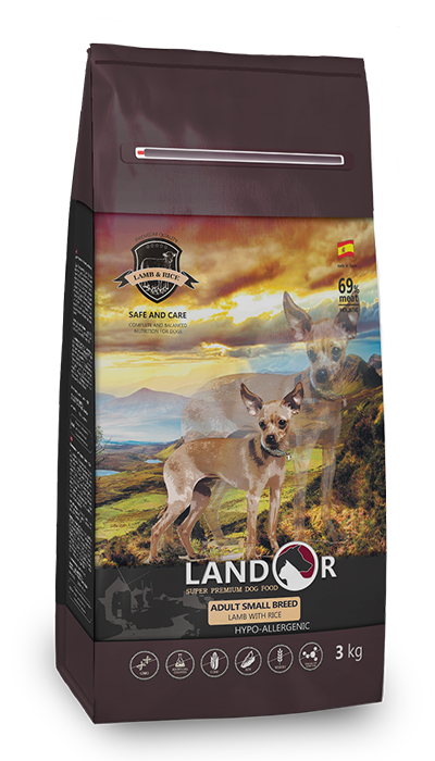 Сухой корм для взрослых собак малых пород с Ягнятиной и Рисом LANDOR ADULT SMALL BREED LAMB & RICE, 15 кг
Сухой корм для взрослых собак малых пород с Ягнятиной и Рисом LANDOR ADULT SMALL BREED LAMB & RICE, 15 кг