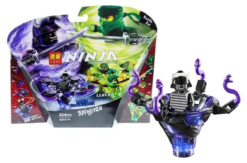 Конструктор "NINJAGO" Lari 11157 "Ллойд мастер Спинджитсу против Гармадона" 224 дет., Зелёный
Конструктор "NINJAGO" Lari 11157 "Ллойд мастер Спинджитсу против Гармадона" 224 дет., Зелёный