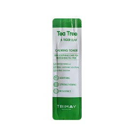 Успокаивающий тонер с чайным деревом и центеллой Trimay Tea Tree & Tiger Leaf Calming Toner, 1 мл
Успокаивающий тонер с чайным деревом и центеллой Trimay Tea Tree & Tiger Leaf Calming Toner, 1 мл