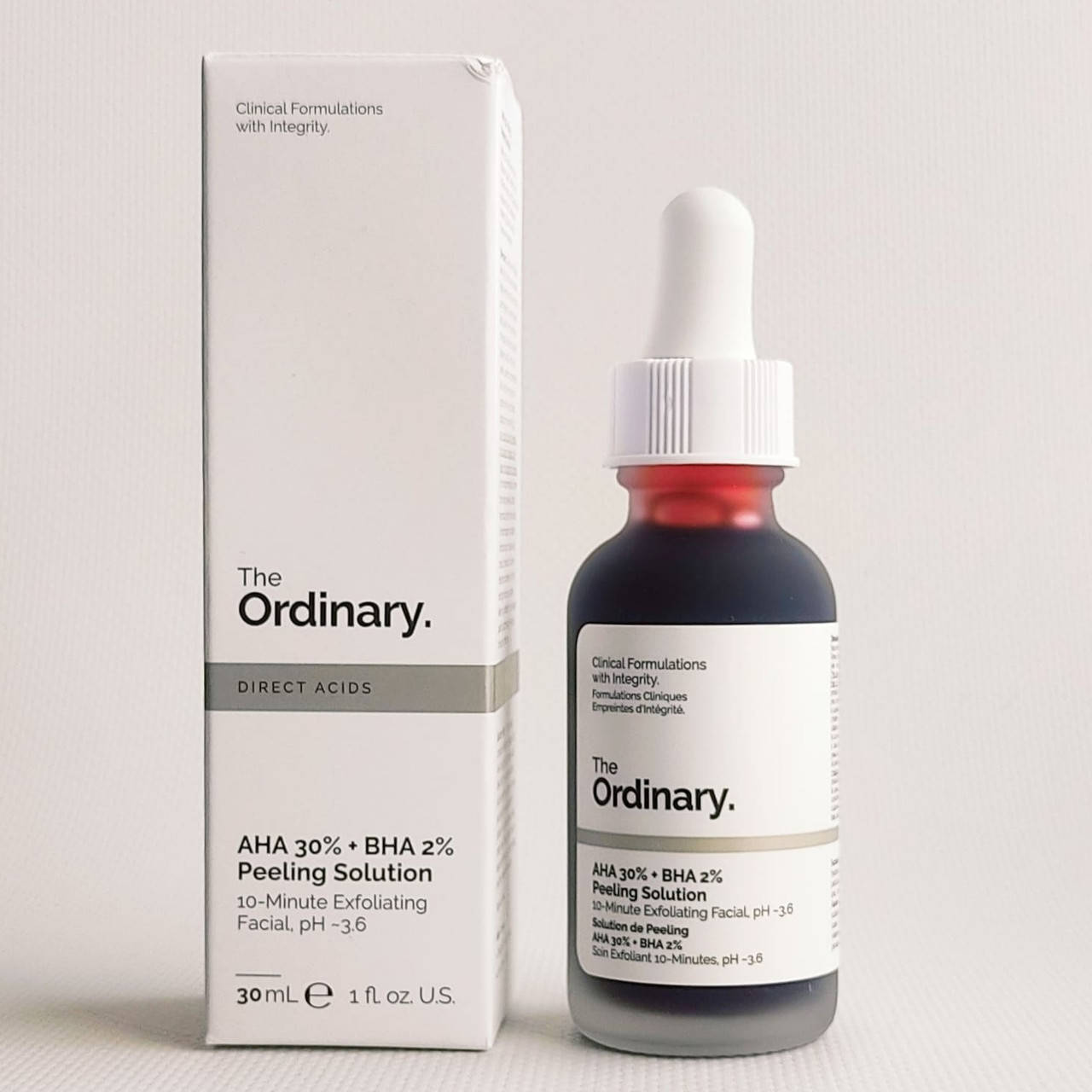 Кислотный Пилинг - маска для лица The Ordinary AHA 30% + BHA 2% Peeling Solution 30 мл
Кислотный Пилинг - маска для лица The Ordinary AHA 30% + BHA 2% Peeling Solution 30 мл
