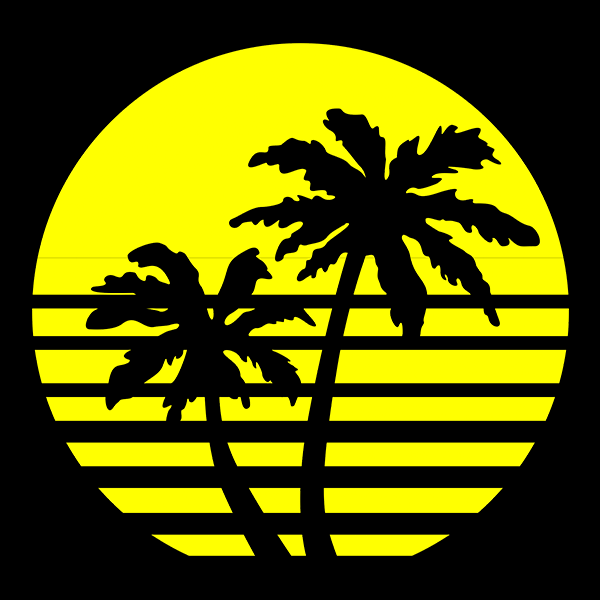 Пальма Наклейка на авто вологостійка, всі кольори 
Пальма Наклейка на авто вологостійка, всі кольори