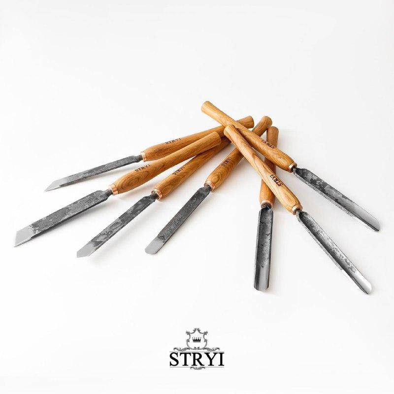 Профессиональный набор токарных резцов по дереву STRYI Standard 7шт, арт. 607005 
Профессиональный набор токарных резцов по дереву STRYI Standard 7шт, арт. 607005