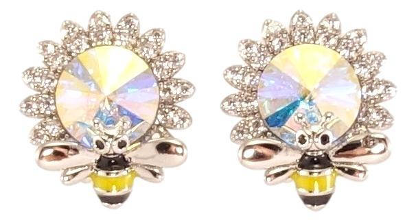 Серьги Xuping Родий с кр-ми Swarovski гвоздики (пусеты) "Цветочки с кристаллом АВ и пчелой"
Серьги Xuping Родий с кр-ми Swarovski гвоздики (пусеты) "Цветочки с кристаллом АВ и пчелой"
