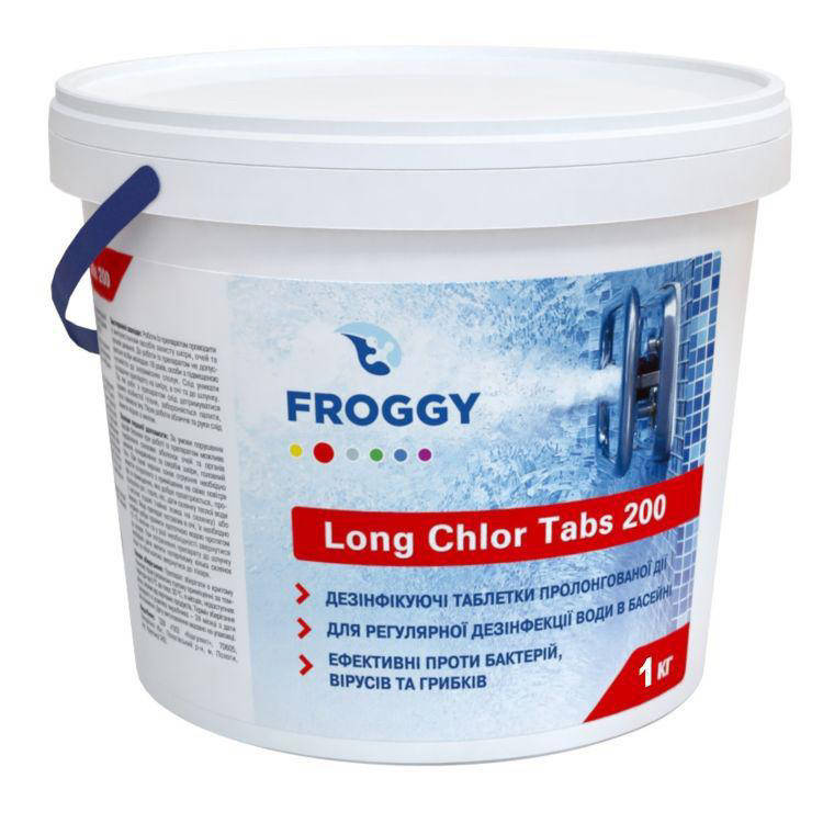 Froggy Long Chlor Tabs 200 1 кг. Длительный хлор в таблетках для дезинфекции воды в бассейнах .
Froggy Long Chlor Tabs 200 1 кг. Длительный хлор в таблетках для дезинфекции воды в бассейнах .