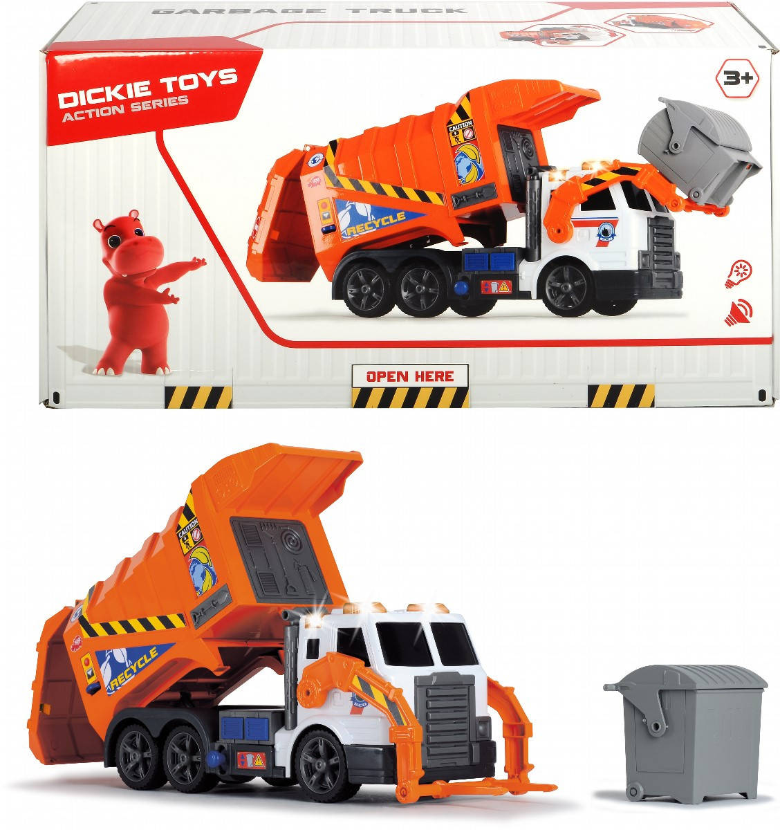 Автомобиль Dickie Toys Мусоровоз с контейнером и подъемником 46 см (1137000), Оранжевый
Автомобиль Dickie Toys Мусоровоз с контейнером и подъемником 46 см (1137000), Оранжевый