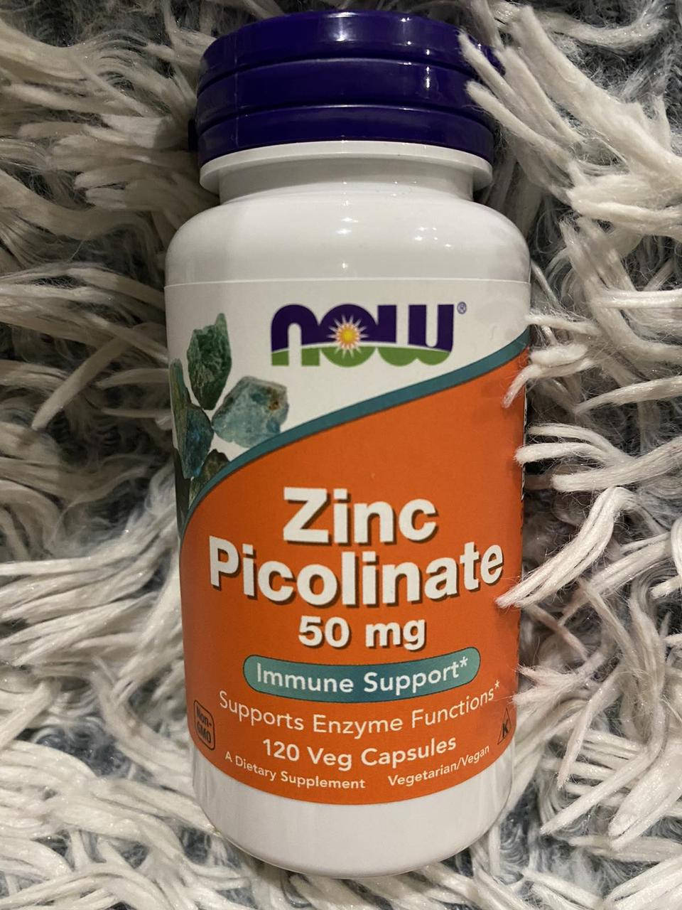 Zinc Picolinate 50 mg - 120 Veg Capsules - Now Foods (Пиколинат цинка 50 мг 120 капсул Нау Фудс)
Zinc Picolinate 50 mg - 120 Veg Capsules - Now Foods (Пиколинат цинка 50 мг 120 капсул Нау Фудс)