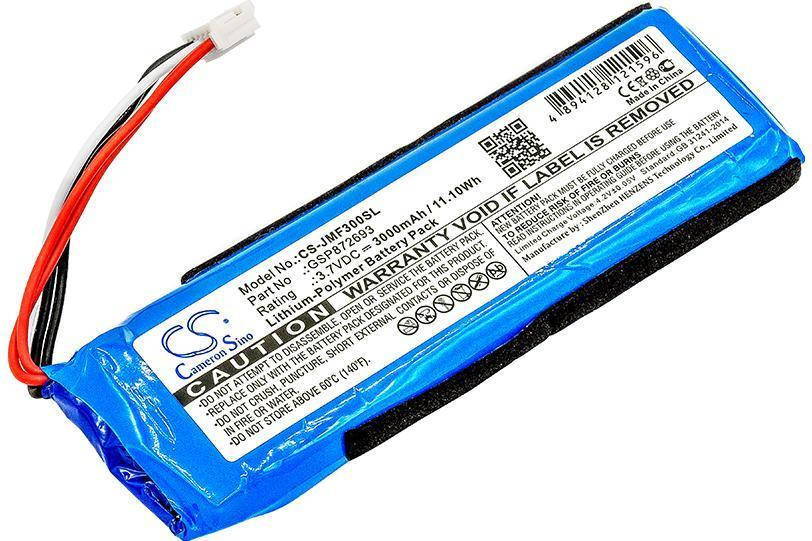 Аккумулятор Cameron Sino CS-JMF300SL / GSP872693 (3000 mAh) для JBL Flip 3 JBLFLIP3GRAY
Аккумулятор Cameron Sino CS-JMF300SL / GSP872693 (3000 mAh) для JBL Flip 3 JBLFLIP3GRAY