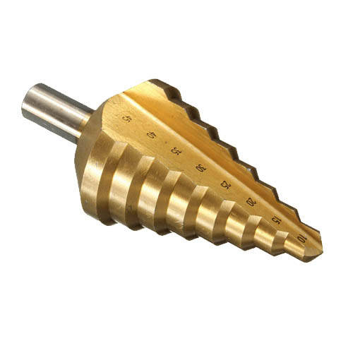 Ступенчатое шаговое сверло по металлу HSS 10-45мм 
Ступенчатое шаговое сверло по металлу HSS 10-45мм