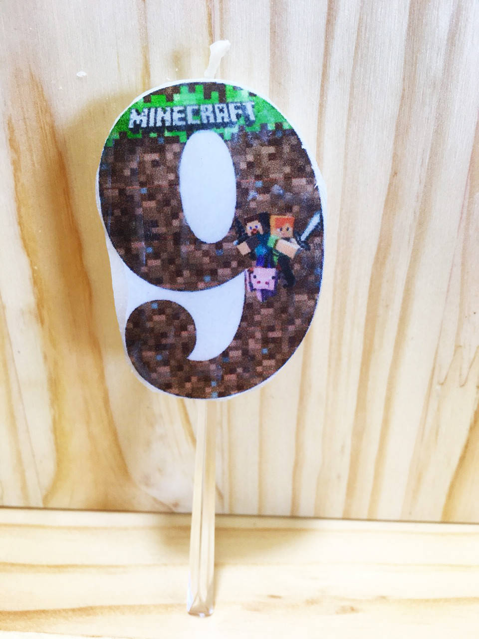 Свечи (5см) цифры с картинкой "Майнкрафт"- 9 
Свечи (5см) цифры с картинкой "Майнкрафт"- 9