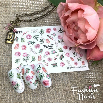 Слайдер дизайн наклейки на ногти для маникюра водные Fashion Nails w 95 нежные цветочки, Зелёный
Слайдер дизайн наклейки на ногти для маникюра водные Fashion Nails w 95 нежные цветочки, Зелёный