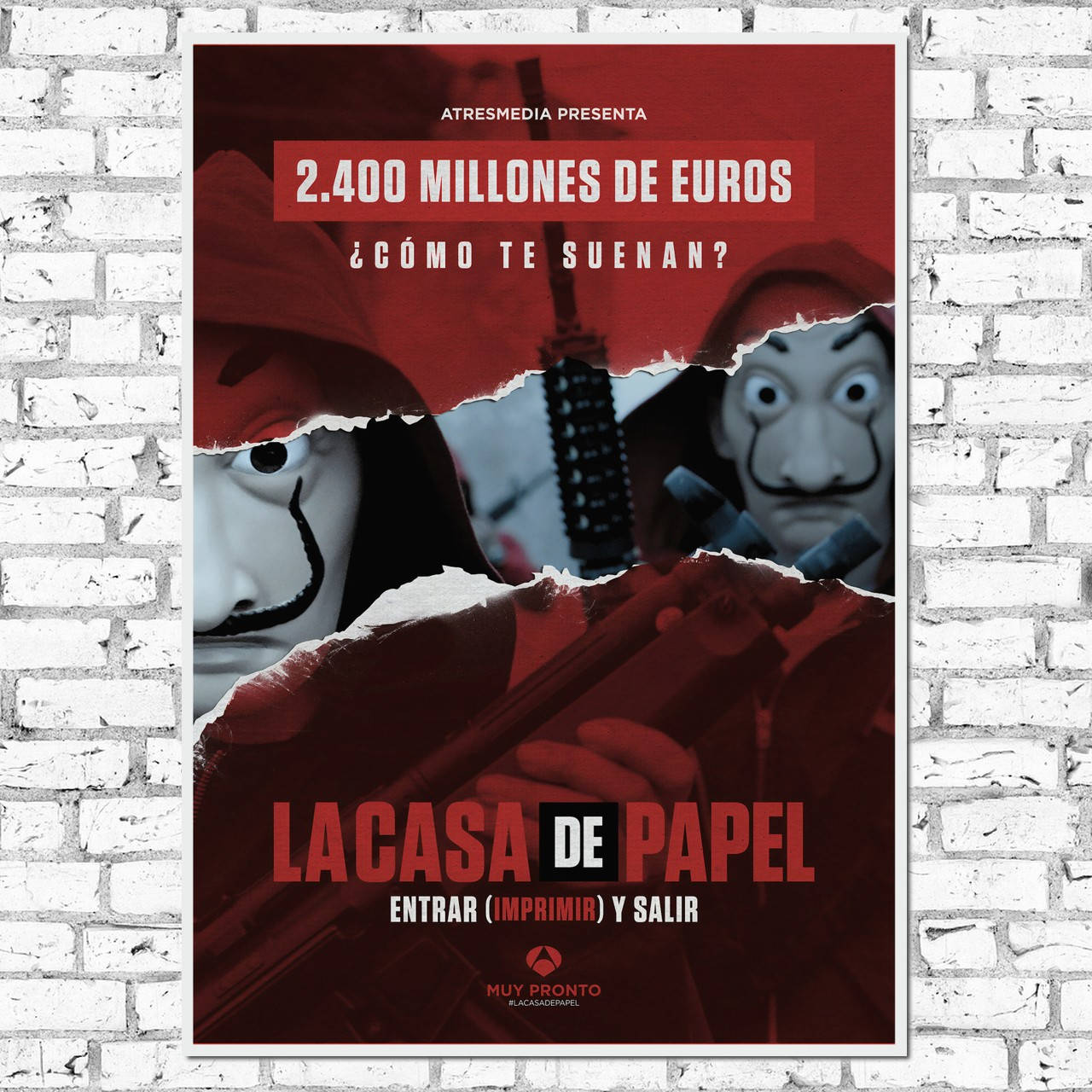 Плакат "Бумажный дом, Money Heist. La casa de papel" (артикул 4726) 42, Полуглянец, 30
Плакат "Бумажный дом, Money Heist. La casa de papel" (артикул 4726) 42, Полуглянец, 30