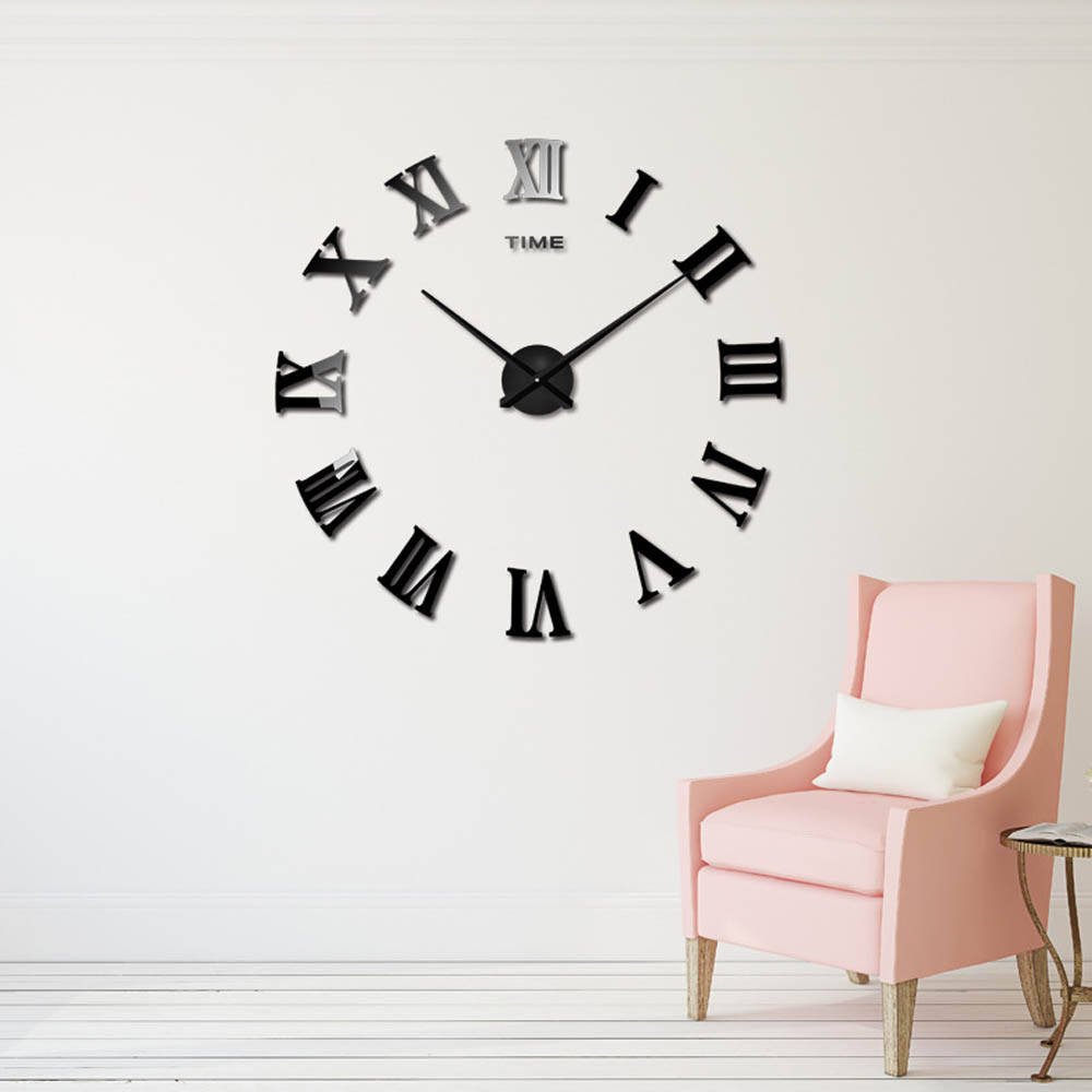 Большие Дизайнерские настенные 3Д часы 3D DIY Clock от 50 до 120см 003Bs (Римские цифры) Черные
Большие Дизайнерские настенные 3Д часы 3D DIY Clock от 50 до 120см 003Bs (Римские цифры) Черные
