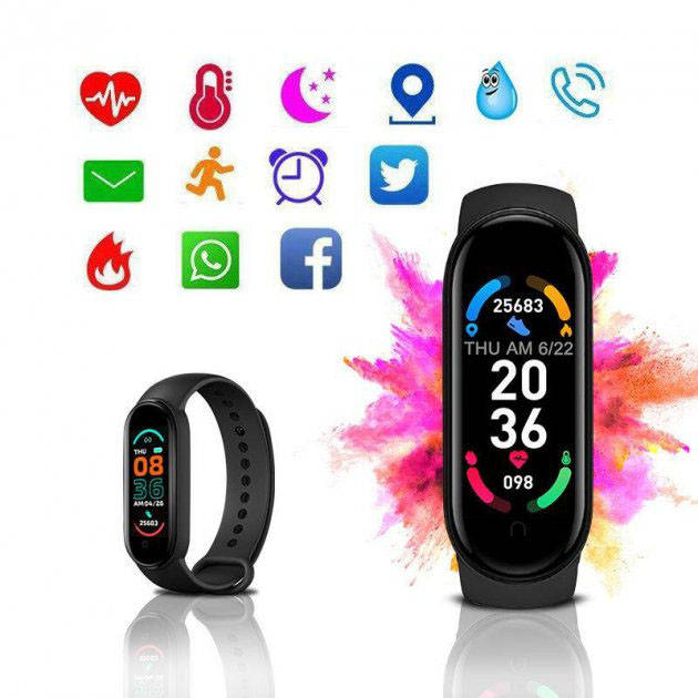 Фитнес браслет FitPro Smart Band M6 (смарт часы, пульсоксиметр, пульс). SI-871 Цвет: черный
Фитнес браслет FitPro Smart Band M6 (смарт часы, пульсоксиметр, пульс). SI-871 Цвет: черный