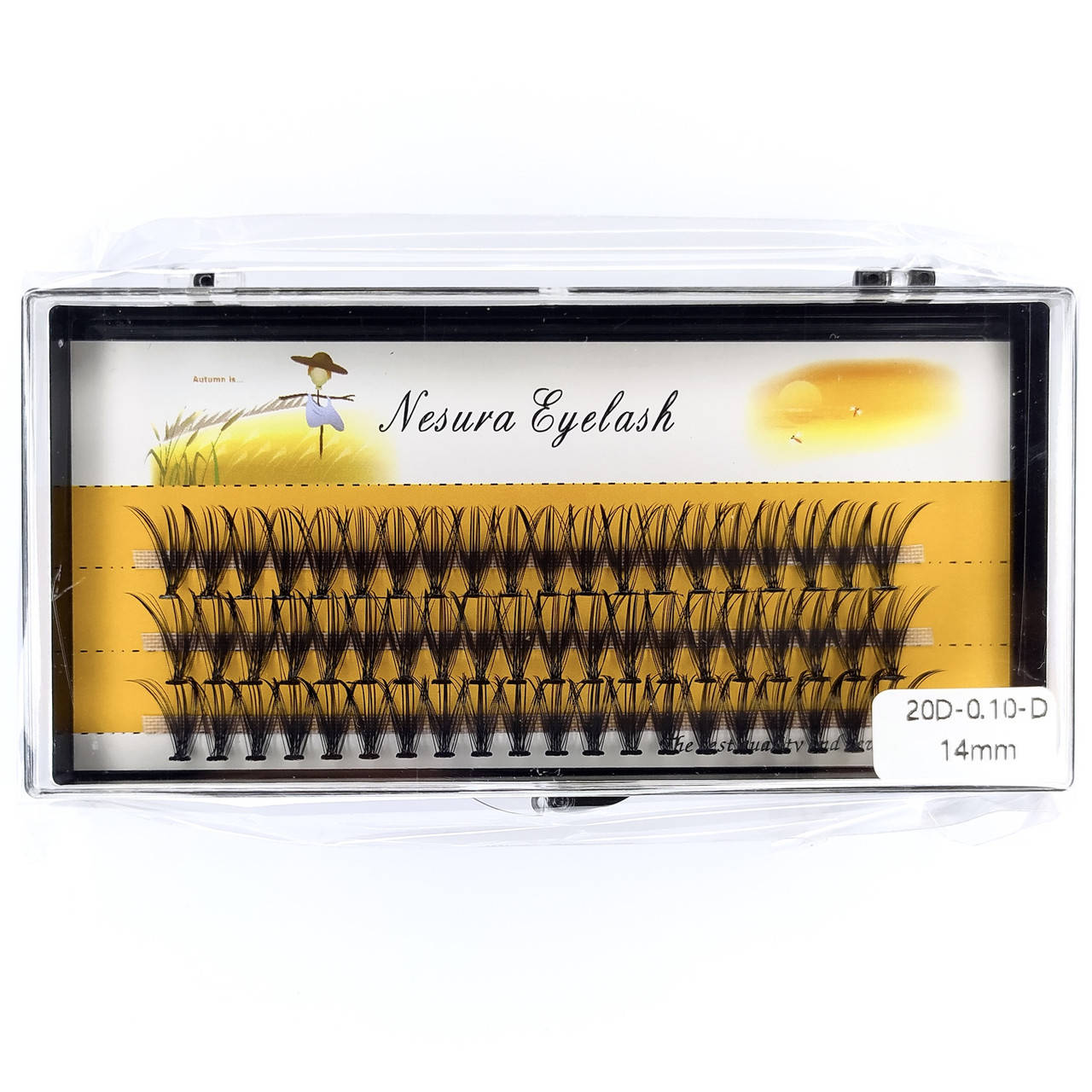 Ресницы Nesura Eyelash 20D, 14 мм, изгиб D, 0,10, 60 пучков Несура пучковые ресницы пучками, Черный
Ресницы Nesura Eyelash 20D, 14 мм, изгиб D, 0,10, 60 пучков Несура пучковые ресницы пучками, Черный