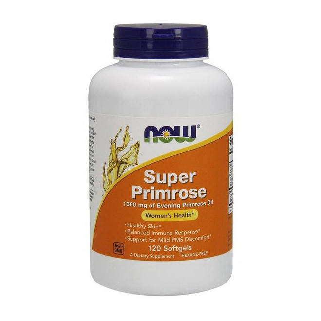 Масло примулы вечерней Now Foods Super Primrose 1300 mg of Evening Primrose Oil 120 капсул
Масло примулы вечерней Now Foods Super Primrose 1300 mg of Evening Primrose Oil 120 капсул