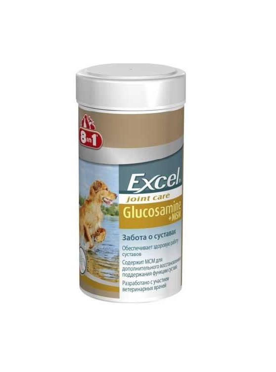 Витамины для собак 8 in 1 (8 в 1) Excel Glucosamine MSM с глюкозамином и МСМ 55 таблеток
Витамины для собак 8 in 1 (8 в 1) Excel Glucosamine MSM с глюкозамином и МСМ 55 таблеток