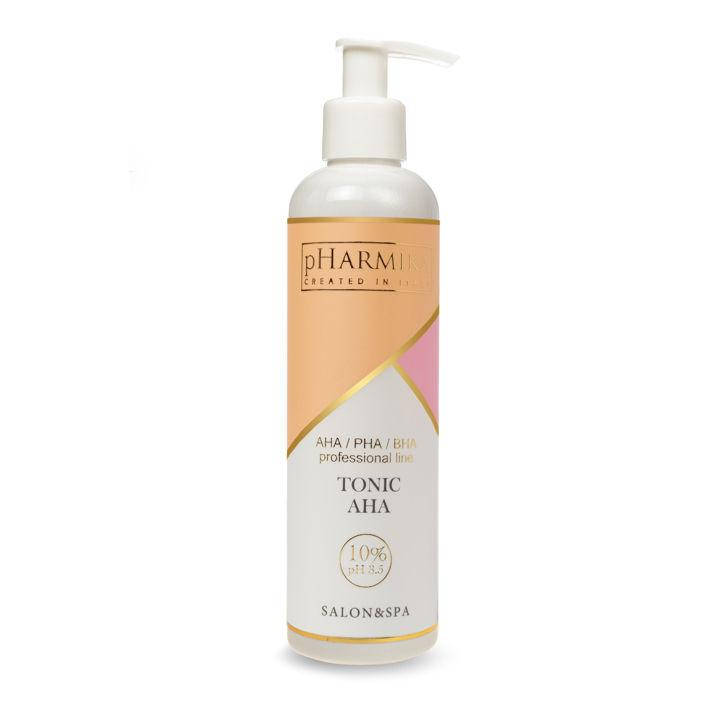 Отшелушивающий очищающий тоник для лица с АНА кислотами 10% рН 3.5 pHarmika Toner AHA, 10% рН 3.5, 250 мл
Отшелушивающий очищающий тоник для лица с АНА кислотами 10% рН 3.5 pHarmika Toner AHA, 10% рН 3.5, 250 мл