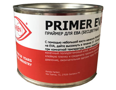KENDA FARBEN PRIMER EVA - Специальный раствор для очистки EVA поверхностей, перед склеиванием.
KENDA FARBEN PRIMER EVA - Специальный раствор для очистки EVA поверхностей, перед склеиванием.