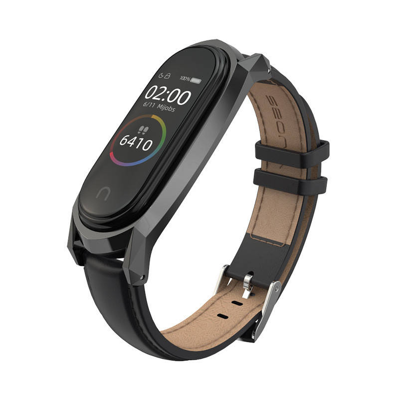 Шкіряний ремінець MiJobs для Xiaomi Mi Band 5 / 6. Натуральна шкіра. GT style дизайн. Чорний (гладка шкіра; чорний хром)
Шкіряний ремінець MiJobs для Xiaomi Mi Band 5 / 6. Натуральна шкіра. GT style дизайн. Чорний (гладка шкіра; чорний хром)
