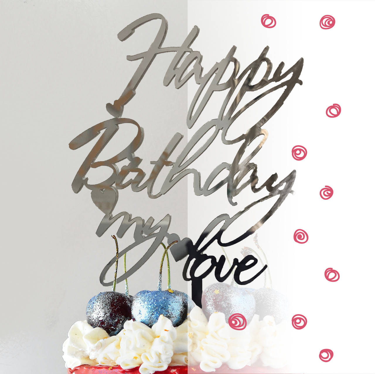 Топпер фигурка на торт зеркальный двусторонний Manific Decor "Happy Birthday my love", Золотий
Топпер фигурка на торт зеркальный двусторонний Manific Decor "Happy Birthday my love", Золотий