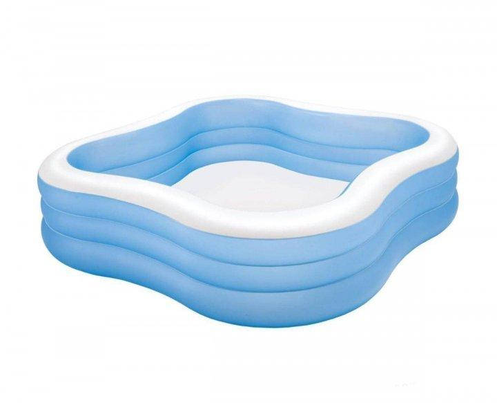 Бассейн детский надувной Intex Акварена 229х229х56 см (57495), Голубой 
Бассейн детский надувной Intex Акварена 229х229х56 см (57495), Голубой