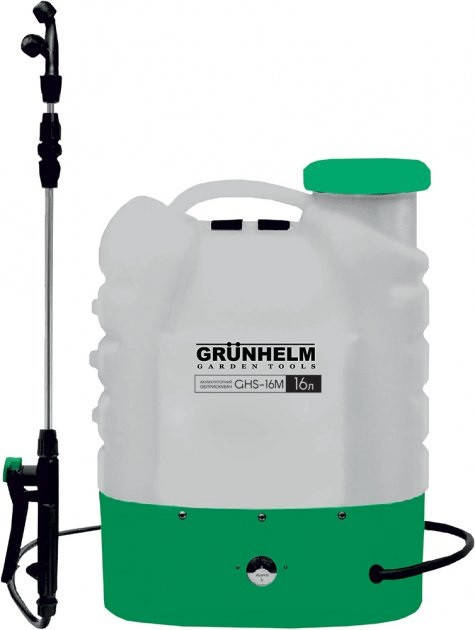 Опрыскиватель аккумуляторный Grunhelm GHS -16M, Белый 
Опрыскиватель аккумуляторный Grunhelm GHS -16M, Белый