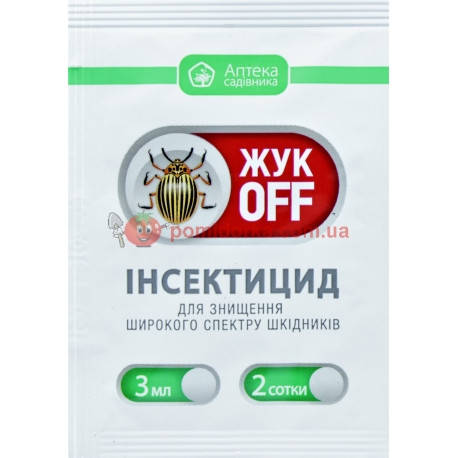 Инсектицид ЖУК OFF 3 мл
Инсектицид ЖУК OFF 3 мл