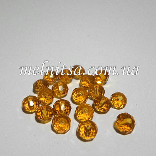 Бусина граненная, овал, 6 х 4 мм, стекло, цвет -янтарный, 30 шт.
Бусина граненная, овал, 6 х 4 мм, стекло, цвет -янтарный, 30 шт.