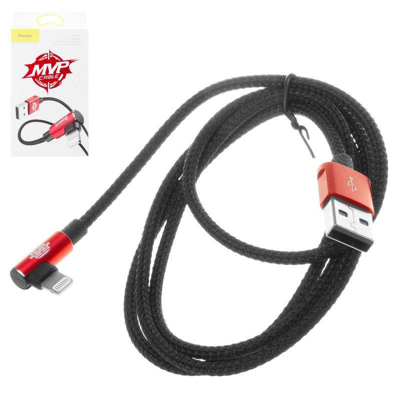USB дата-кабель Baseus, USB тип-A, Lightning, 100 см, Г-подібний, в нейлоновому обплетенні, чорний, червоний,
USB дата-кабель Baseus, USB тип-A, Lightning, 100 см, Г-подібний, в нейлоновому обплетенні, чорний, червоний,