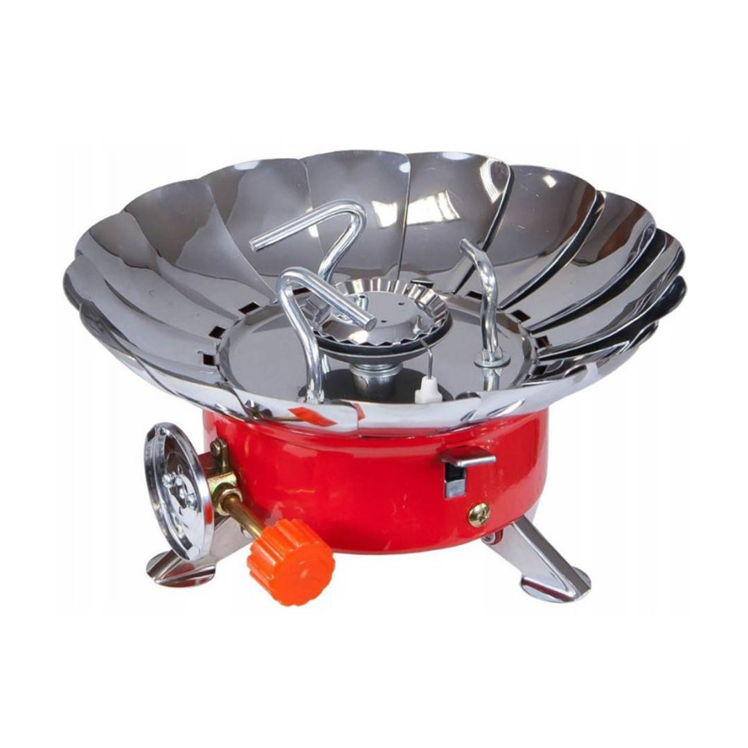 Газовая горелка примус с пьезоподжигом под балончик и защитой от ветра Подсолнух К-203 (3868)
Газовая горелка примус с пьезоподжигом под балончик и защитой от ветра Подсолнух К-203 (3868)