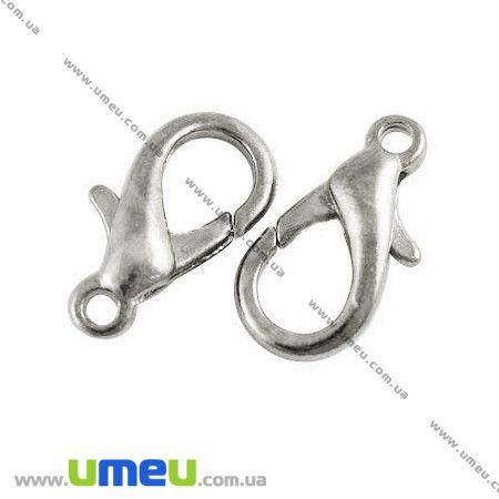 Замок-карабин, 16х8 мм, Темное серебро, 1 шт (ZAM-008228)
Замок-карабин, 16х8 мм, Темное серебро, 1 шт (ZAM-008228)