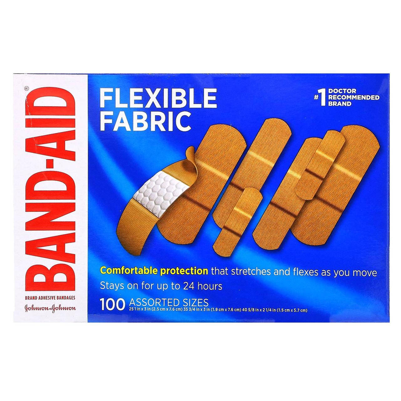 Band Aid, Adhesive Bandages, Flexible Fabric, 100 Assorted Sizes, официальный сайт, BDA-15078
Band Aid, Adhesive Bandages, Flexible Fabric, 100 Assorted Sizes, официальный сайт, BDA-15078