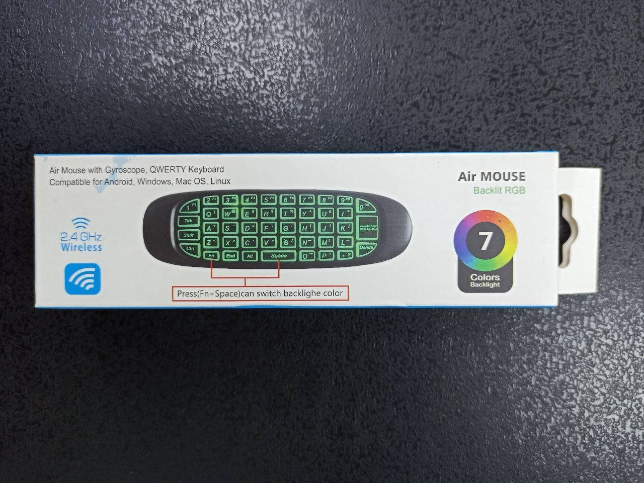 Пульт C120L беспроводная мышка Air Mouse Keyboard с русской клавиатурой Аэропульт с подсветкой, Черный
Пульт C120L беспроводная мышка Air Mouse Keyboard с русской клавиатурой Аэропульт с подсветкой, Черный