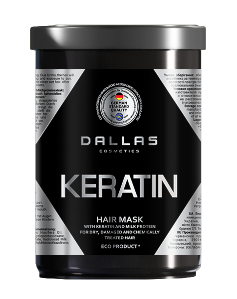 Маска косметическая для волос с кератином и экстрактом молочного протеина "Dallas Keratin Professional
Маска косметическая для волос с кератином и экстрактом молочного протеина "Dallas Keratin Professional