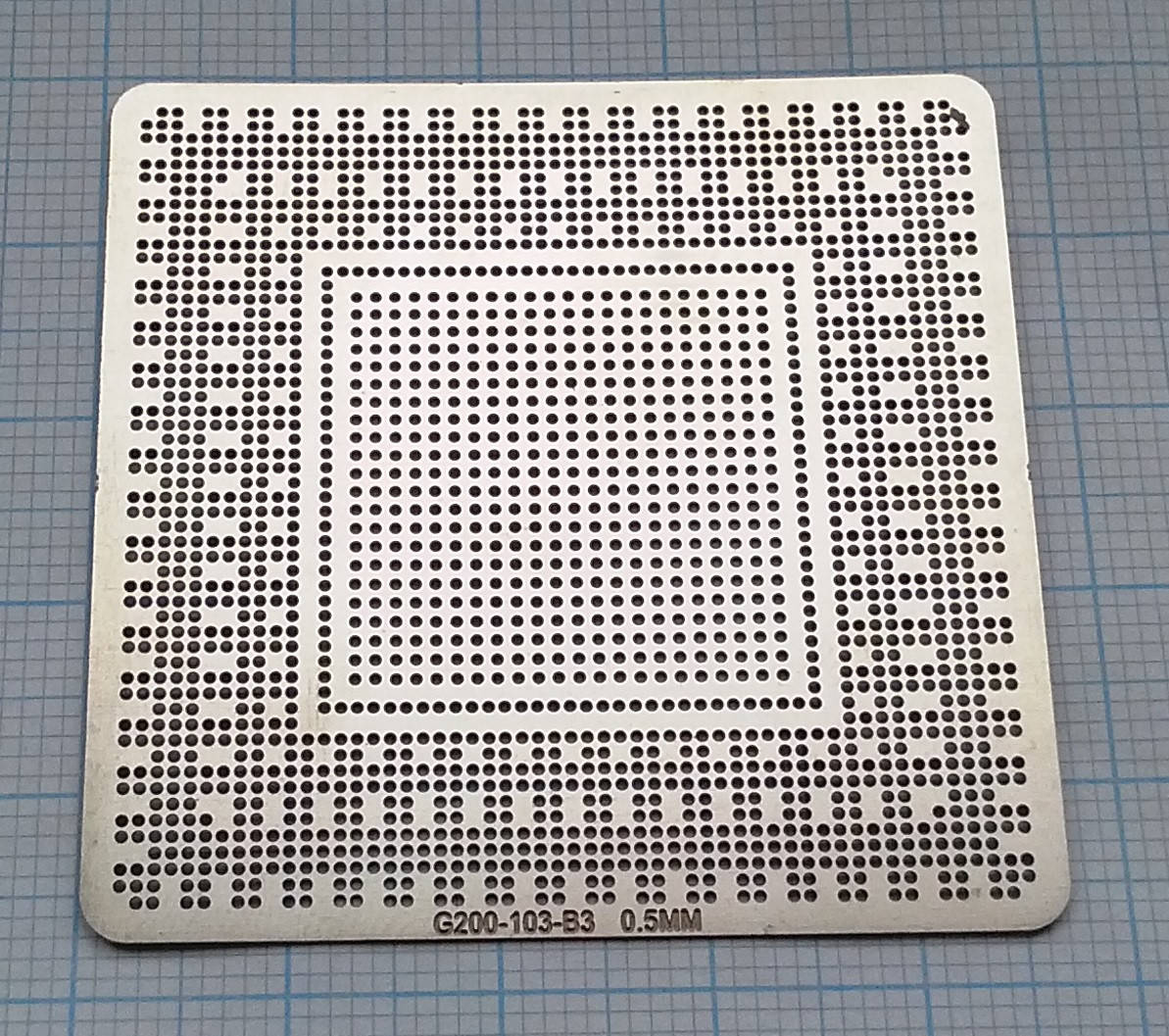 Трафарет BGA G200-103-B3, G200-300-A2, G200-350-B3, G200-400-B3
Трафарет BGA G200-103-B3, G200-300-A2, G200-350-B3, G200-400-B3