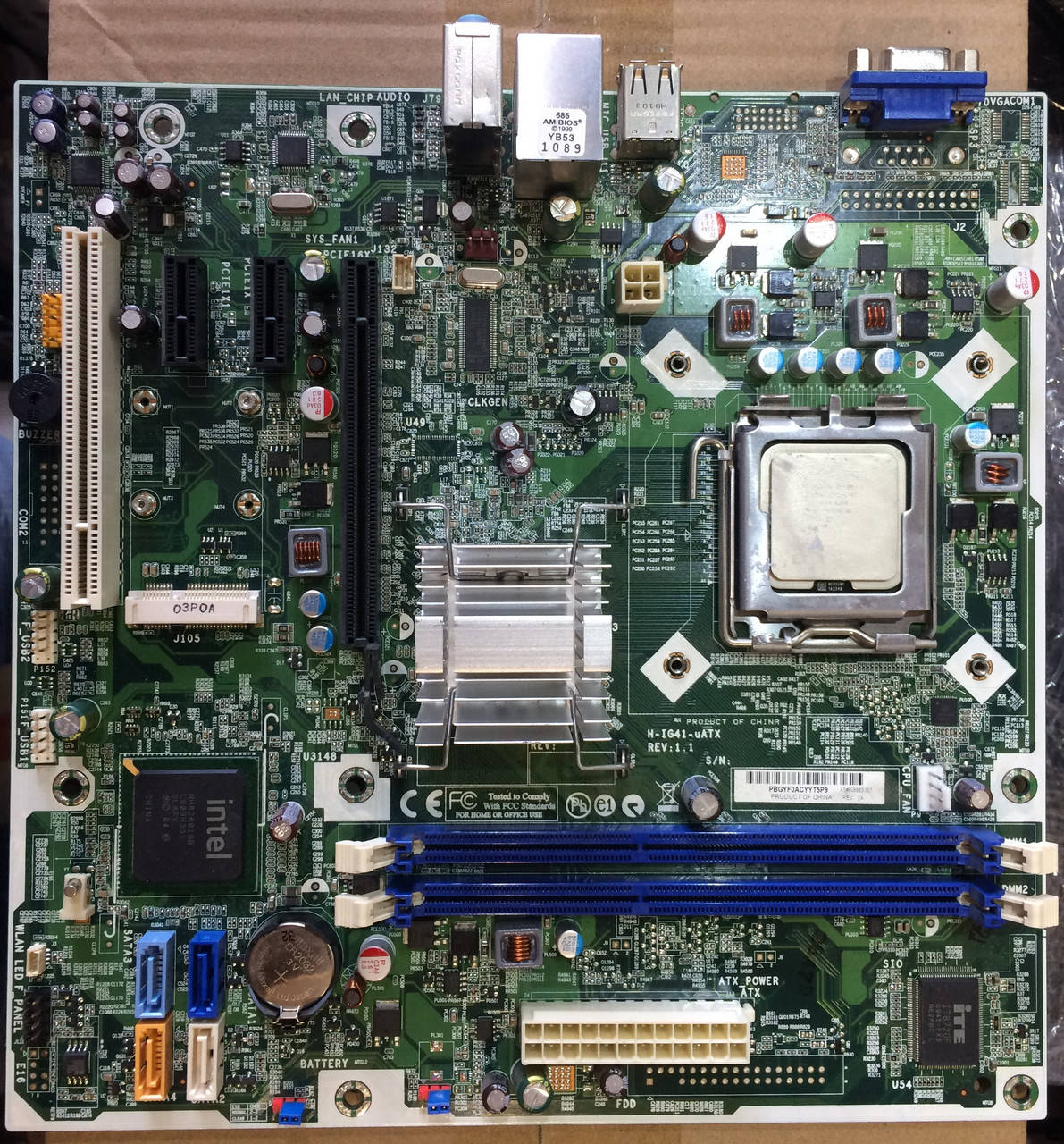 Материнская плата HP (Foxconn) H-IG41-uATX (LGA 775 / Intel G41 / 2xDDR3) для Quаd и Xeon
Материнская плата HP (Foxconn) H-IG41-uATX (LGA 775 / Intel G41 / 2xDDR3) для Quаd и Xeon
