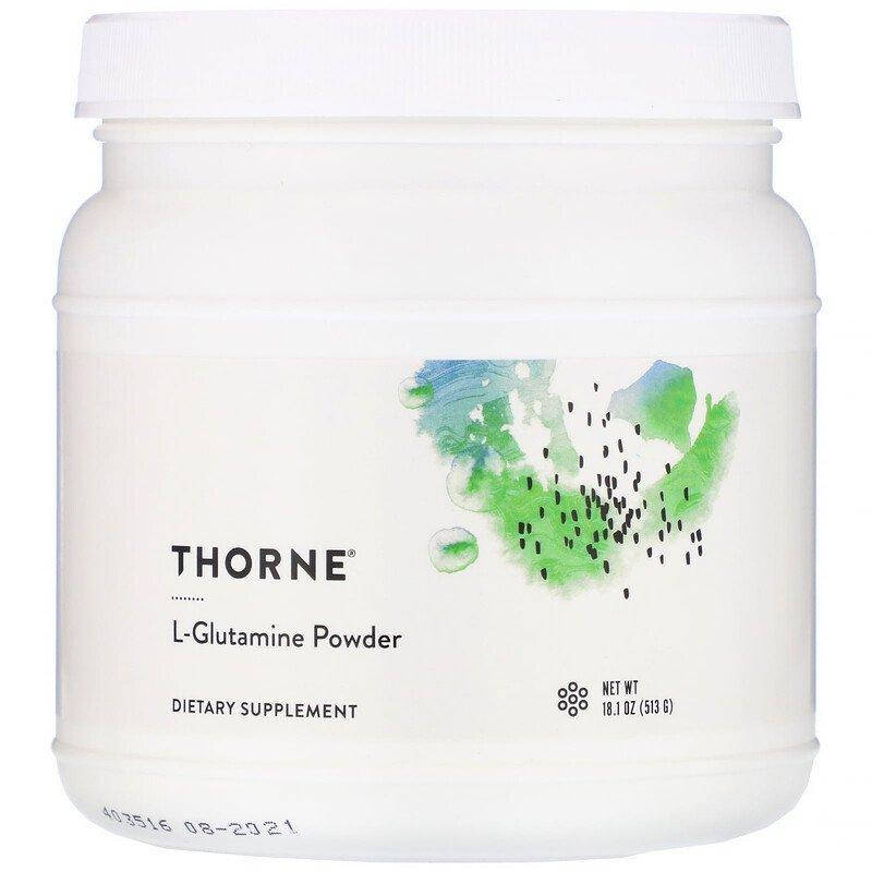 L-глутамин, L-Glutamine, Thorne Research, порошок 513 грамм (THR-51902) 
L-глутамин, L-Glutamine, Thorne Research, порошок 513 грамм (THR-51902)