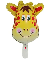 Фольгированный шарик мини-фигура КНР (39х30 см) Жираф голова, Разные цвета 
Фольгированный шарик мини-фигура КНР (39х30 см) Жираф голова, Разные цвета
