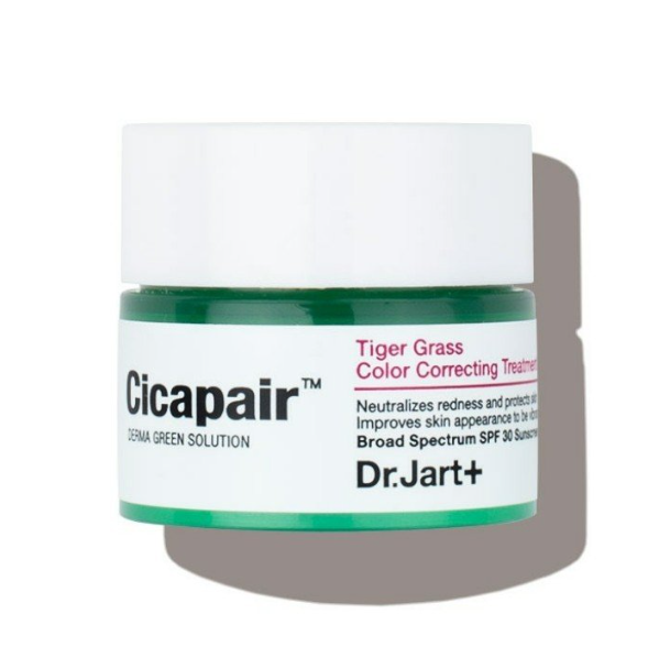 Корректирующий CC-крем с центеллой Dr. Jart+ Cicapair Tiger Grass Color Correcting Treatment SPF 30, 10 мл
Корректирующий CC-крем с центеллой Dr. Jart+ Cicapair Tiger Grass Color Correcting Treatment SPF 30, 10 мл