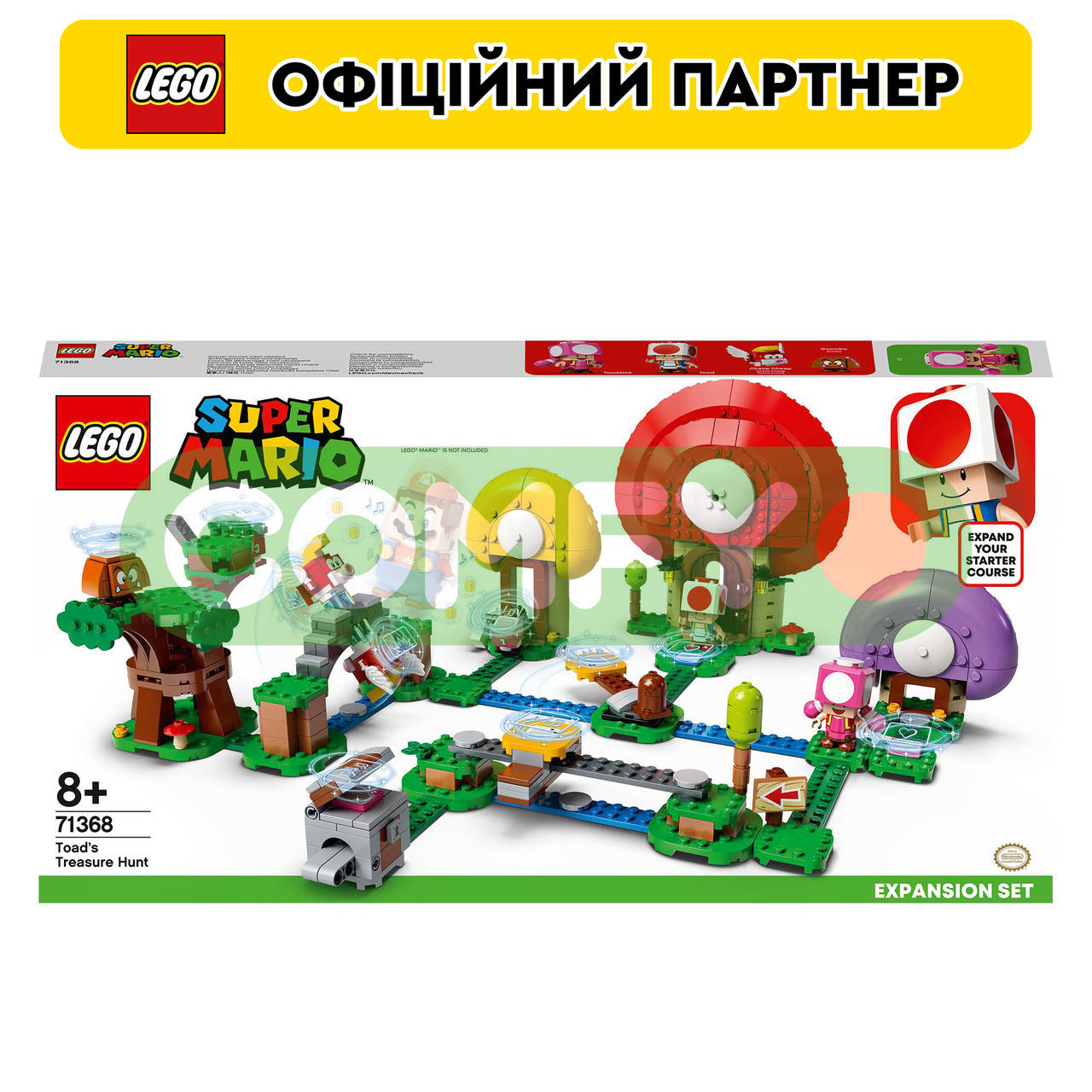 Конструктор ЛЕГО LEGO Super Mario Погоня за сокровищами Тоада дополнительный набор (71368)
Конструктор ЛЕГО LEGO Super Mario Погоня за сокровищами Тоада дополнительный набор (71368)