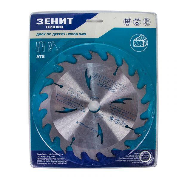 Диск пильный Зенит Профи по дереву 185x20/16 , ATB 20
Диск пильный Зенит Профи по дереву 185x20/16 , ATB 20