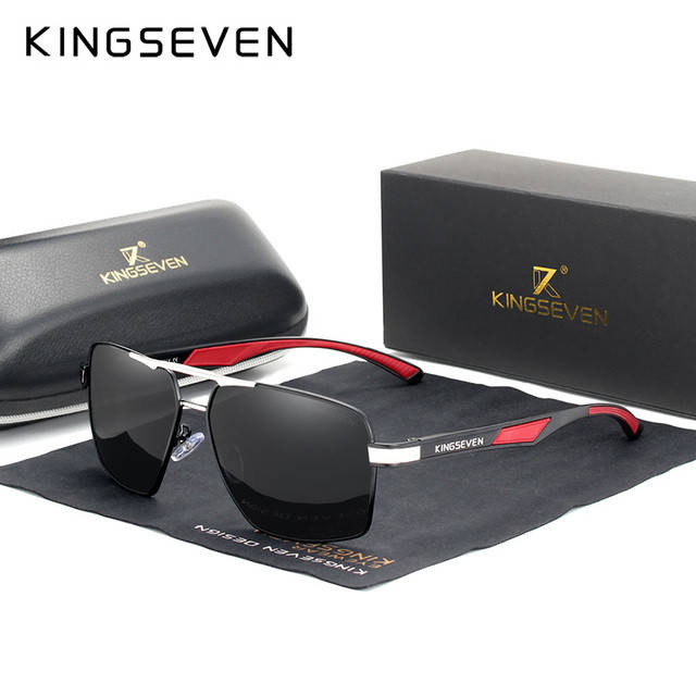 Мужские поляризационные очки KINGSEVEN N7719 Silver Gray, Черный 
Мужские поляризационные очки KINGSEVEN N7719 Silver Gray, Черный